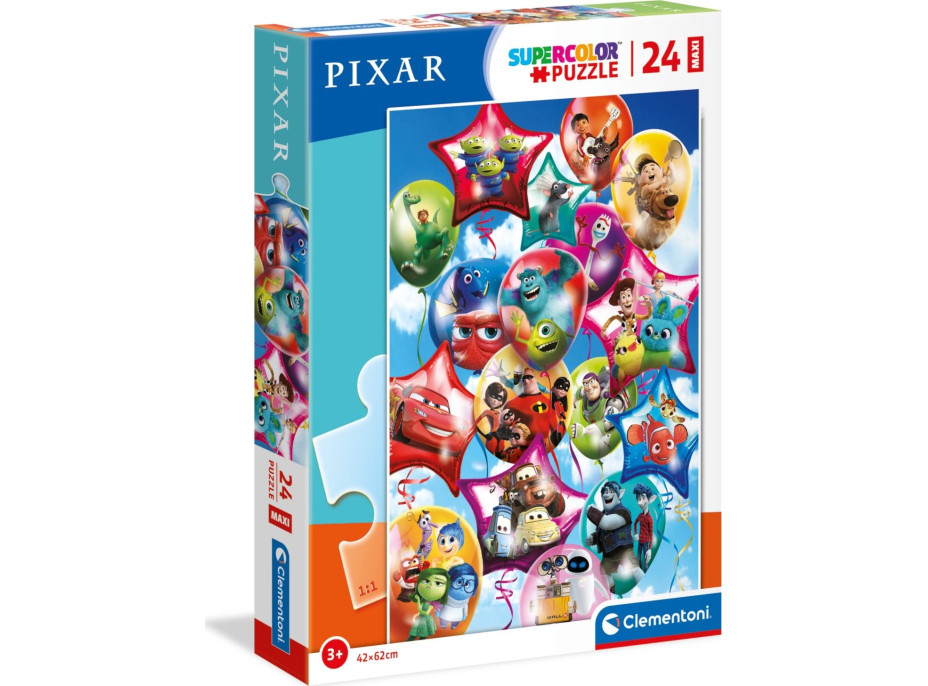 CLEMENTONI Puzzle Pixar párty MAXI 24 dielikov