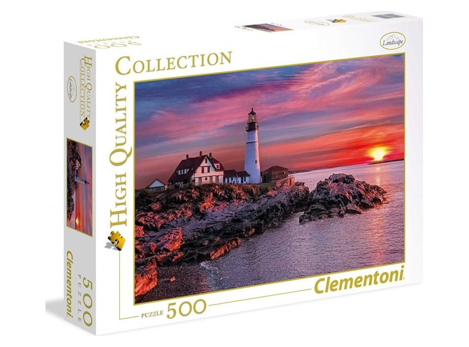 CLEMENTONI Puzzle Portlandské svetlo 500 dielikov