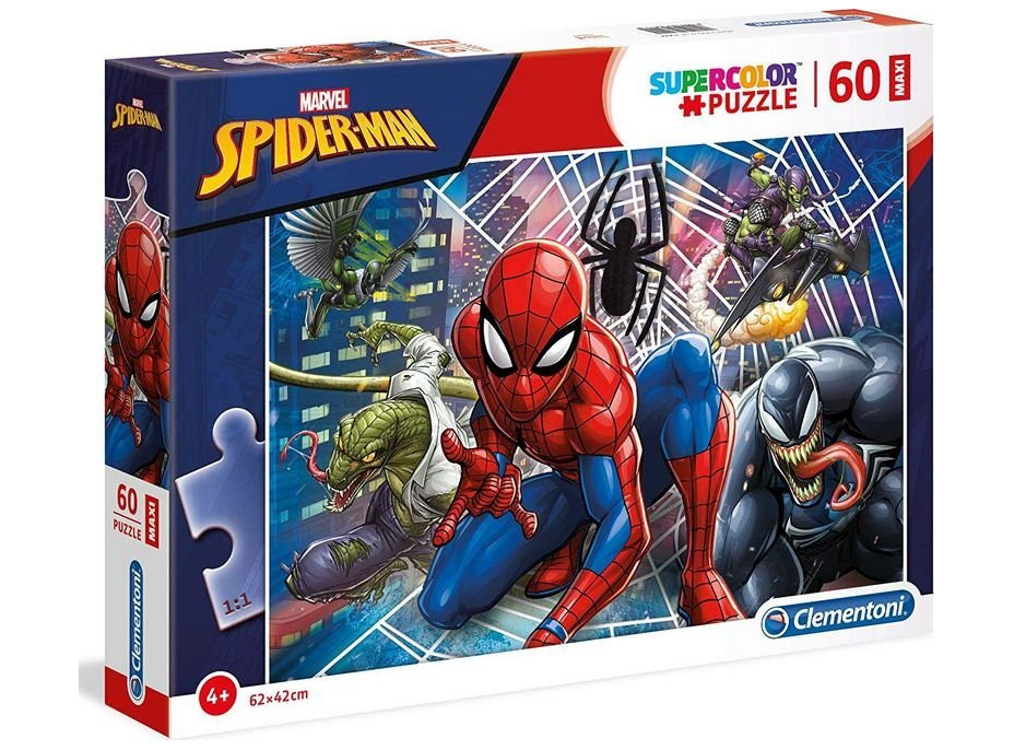 CLEMENTONI Puzzle Spiderman MAXI 60 dielikov