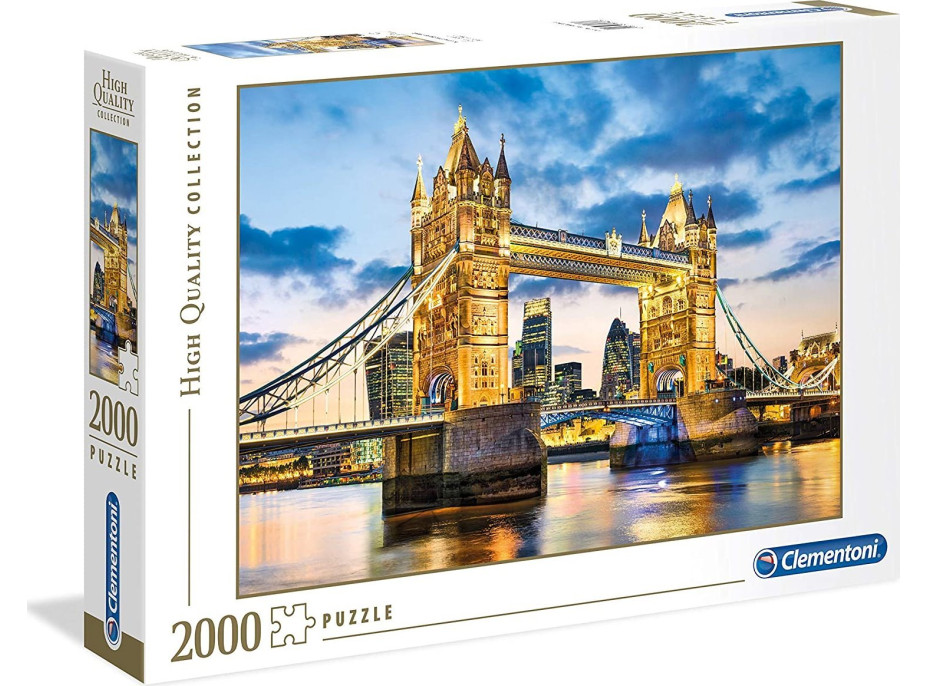 CLEMENTONI Puzzle Tower Bridge za súmraku 2000 dielikov