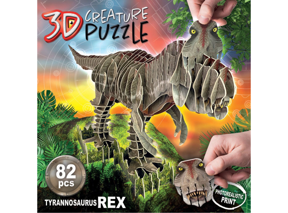 EDUCA 3D puzzle T-Rex 82 dielikov