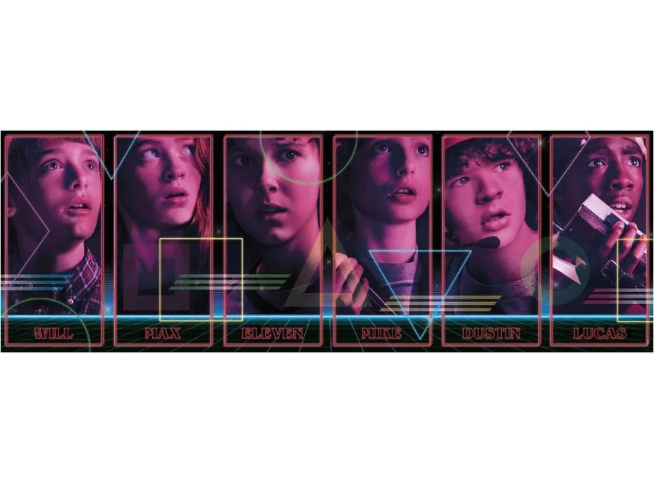 CLEMENTONI Panoramatické puzzle Netflix: Stranger Things 1000 dielikov