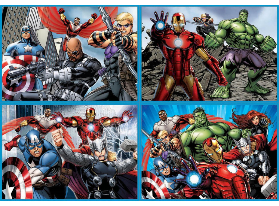 EDUCA Puzzle Avengers 4v1 (50,80,100,150 dielikov)