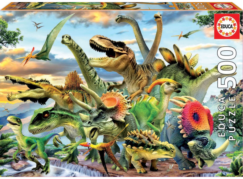 EDUCA Puzzle Dinosaury 500 dielikov