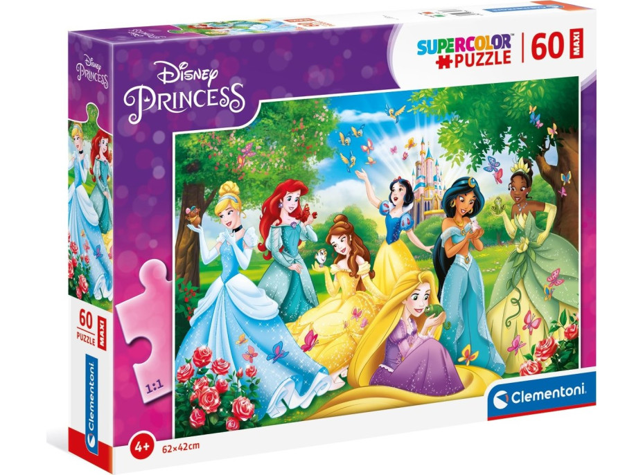 CLEMENTONI Puzzle Disney princeznej MAXI 60 dielikov