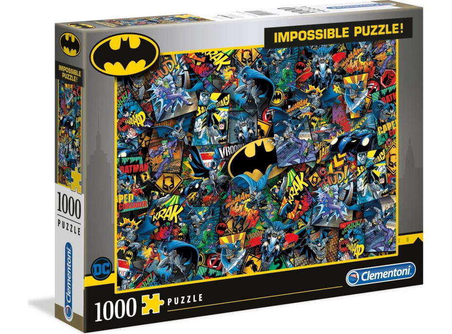 CLEMENTONI Puzzle Impossible: Batman 1000 dielikov