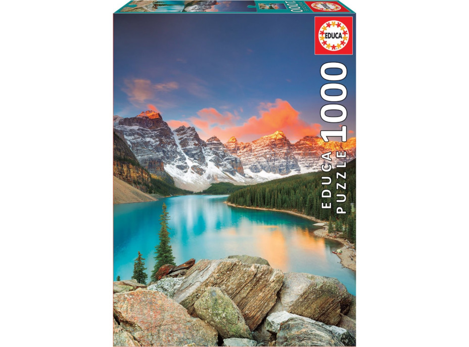 EDUCA Puzzle Jazero Moraine, Kanada 1000 dielikov