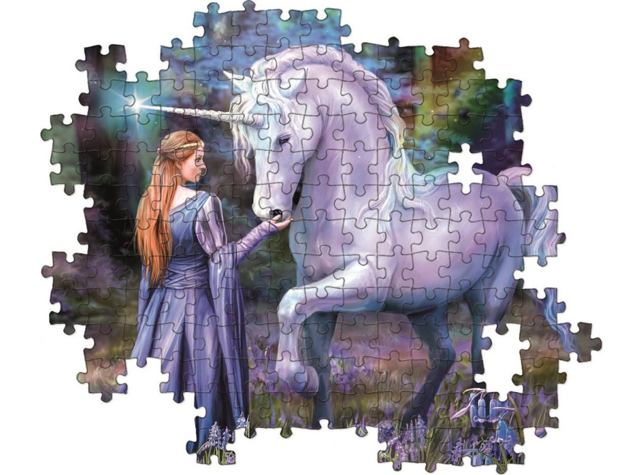 CLEMENTONI Puzzle Lesy s modrými zvončekmi 1500 dielikov