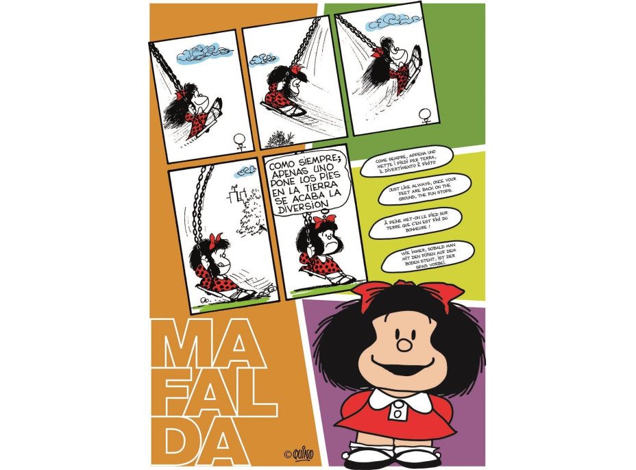 CLEMENTONI Puzzle Mafalda na hojdačke 500 dielikov