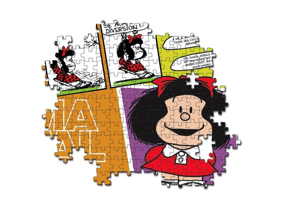 CLEMENTONI Puzzle Mafalda na hojdačke 500 dielikov