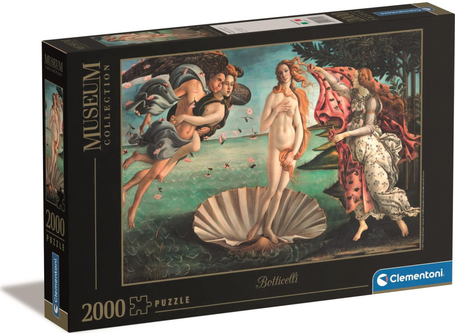 CLEMENTONI Puzzle Museum Collection: Zrodenie Venuše 2000 dielikov