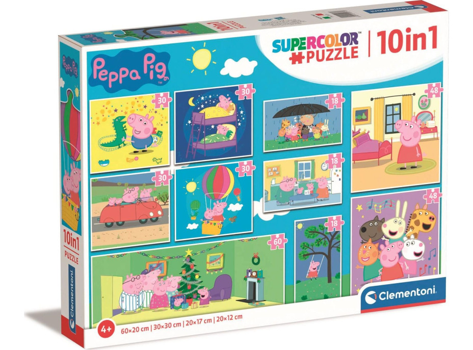 CLEMENTONI Puzzle Prasiatko Peppa 10v1