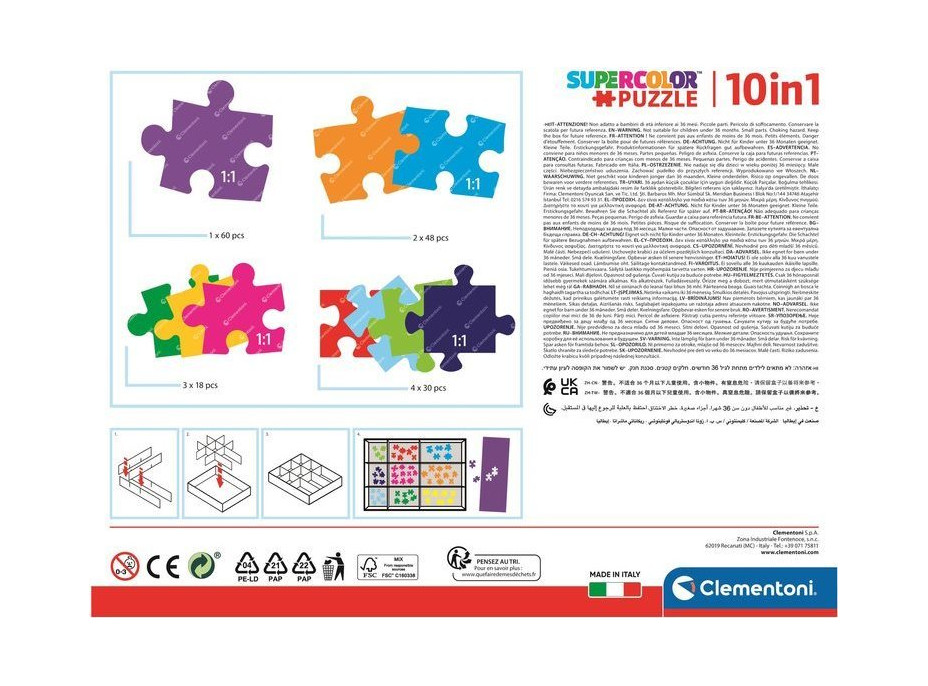 CLEMENTONI Puzzle Prasiatko Peppa 10v1