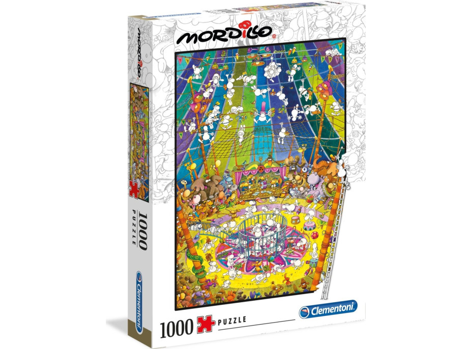 CLEMENTONI Puzzle Mordillo: Predstavenie 1000 dielikov