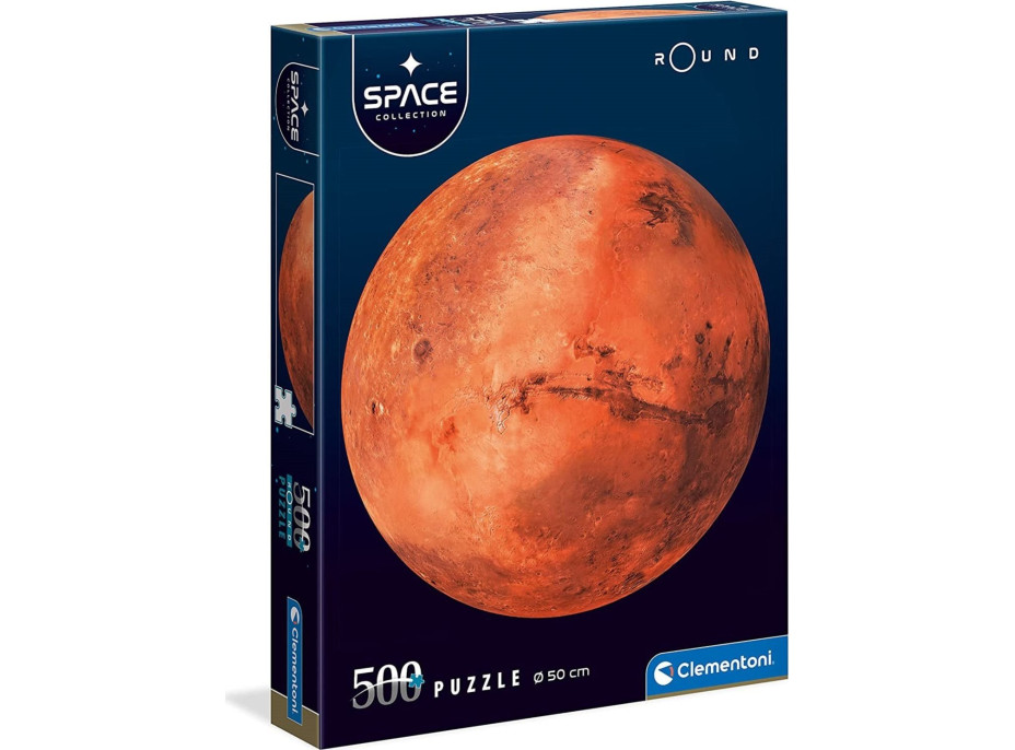 CLEMENTONI Okrúhle puzzle Space: Mars 500 dielikov