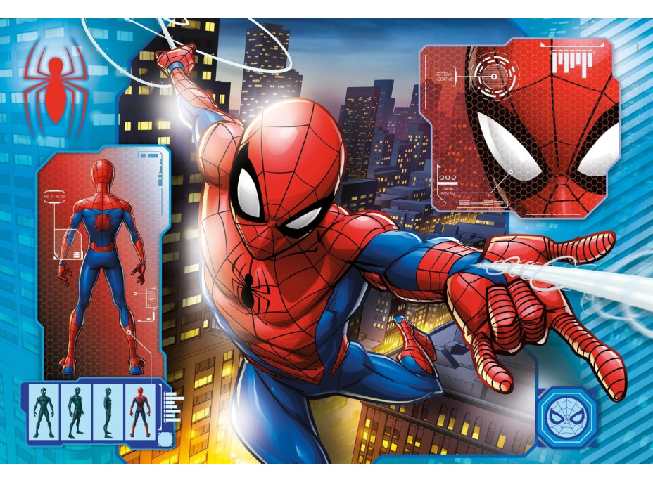 CLEMENTONI Puzzle Spiderman: Profil MAXI 24 dielikov