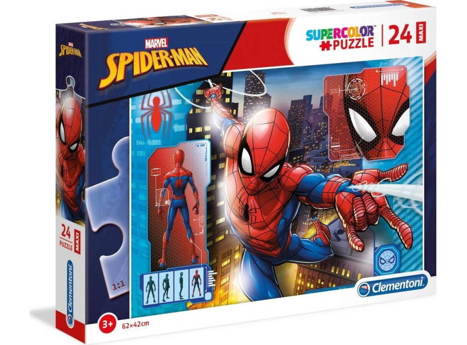 CLEMENTONI Puzzle Spiderman: Profil MAXI 24 dielikov