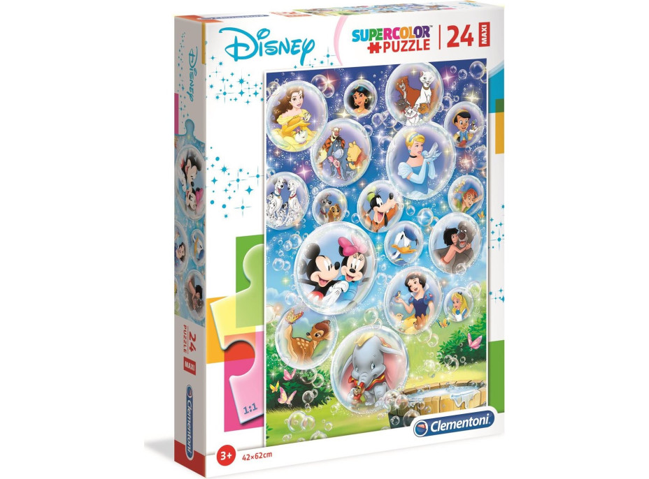 CLEMENTONI Puzzle Svet Disney MAXI 24 dielikov