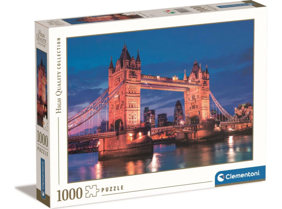 CLEMENTONI Puzzle Tower Bridge v noci 1000 dielikov