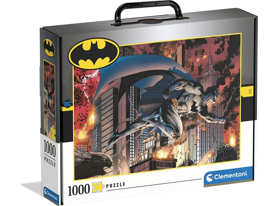 CLEMENTONI Puzzle v kufríku: Batman 1000 dielikov