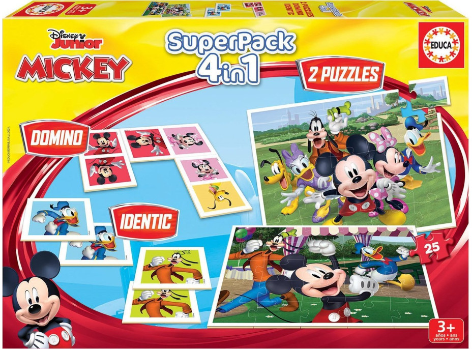 EDUCA Súbor hier Mickey a priatelia 4v1