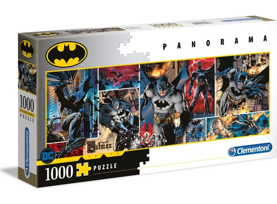 CLEMENTONI Panoramatické puzzle Batman 1000 dielikov