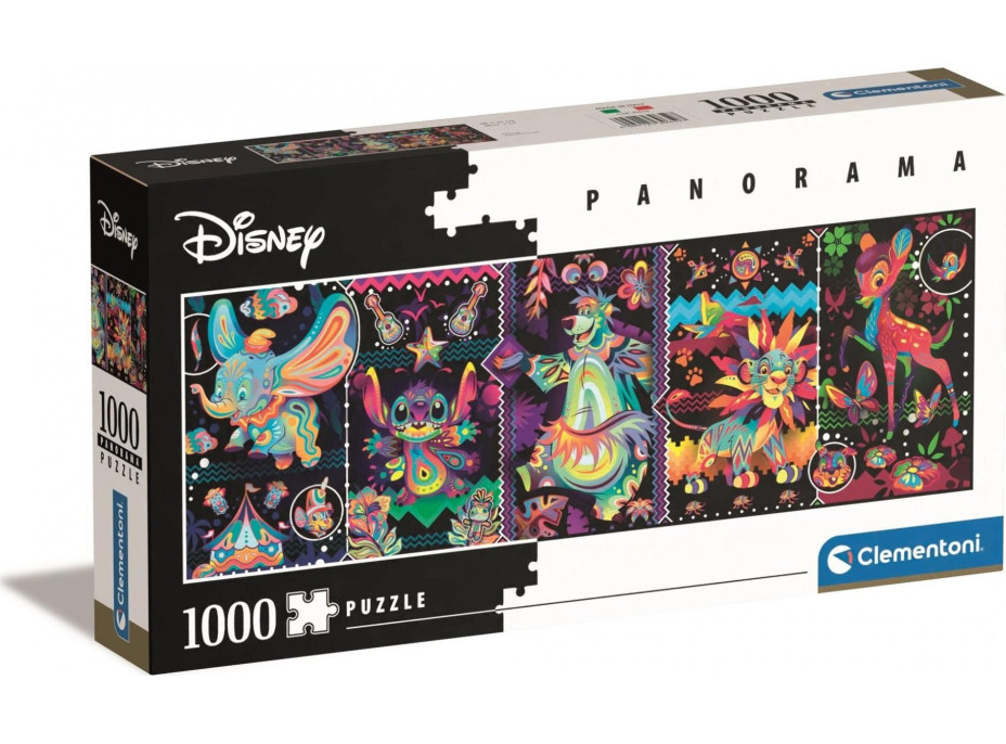 CLEMENTONI Panoramatické puzzle Disney klasika 1000 dielikov