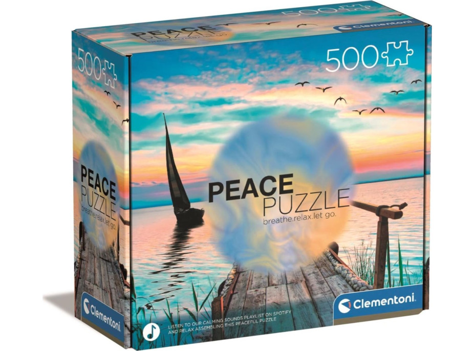 CLEMENTONI Peace puzzle: Pokojný vietor 500 dielikov