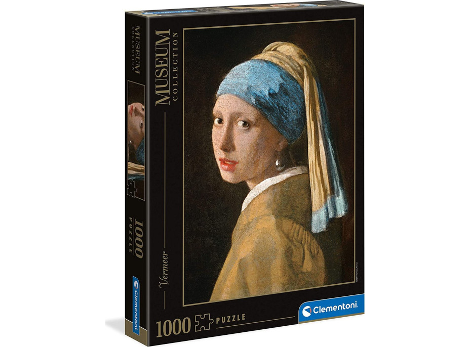 CLEMENTONI Puzzle Museum Collection: Dievča s perlou 1000 dielikov