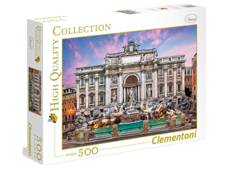 CLEMENTONI Puzzle Fontána di Trevi, Taliansko 500 dielikov