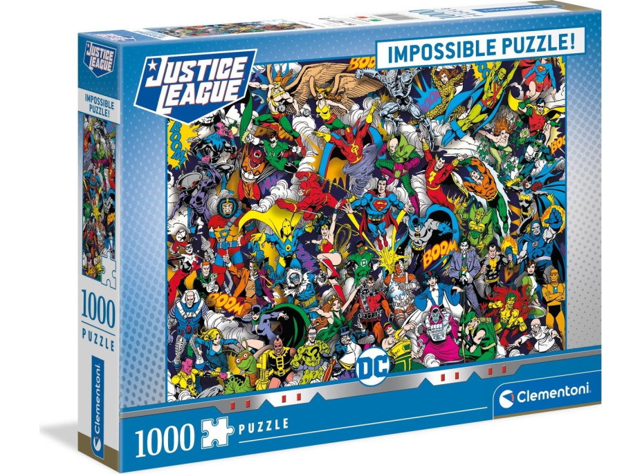 CLEMENTONI Puzzle Impossible: DC Comics Justice League 1000 dielikov