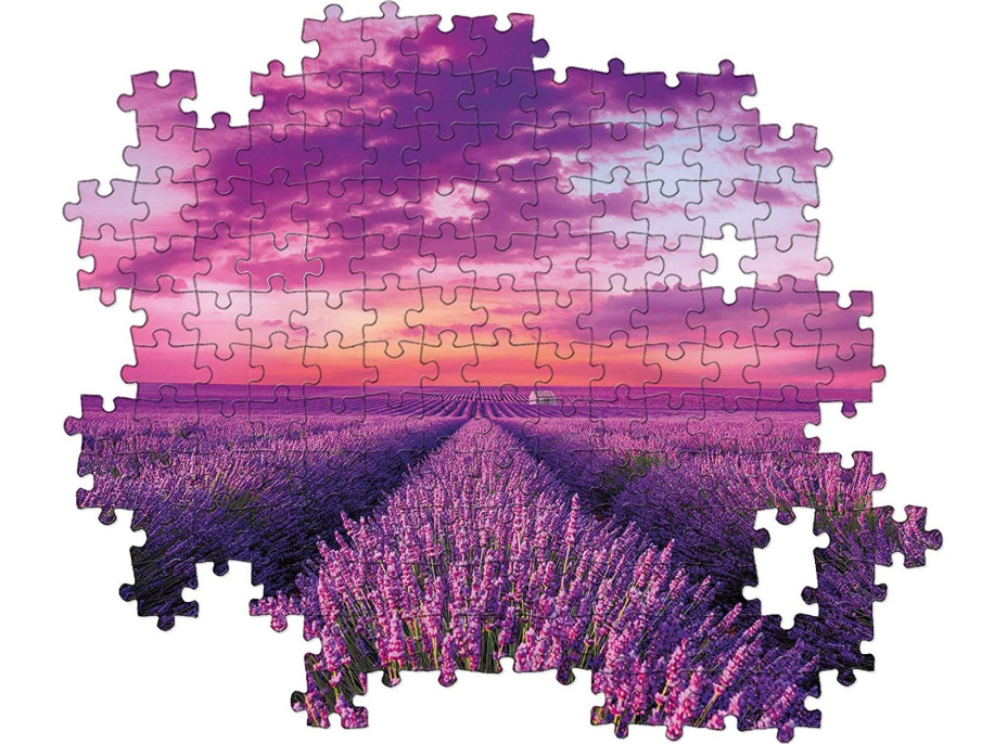 CLEMENTONI Puzzle Levanduľové pole 1000 dielikov