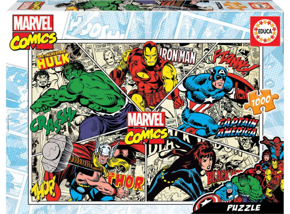 EDUCA Puzzle Marvel komiks 1000 dielikov