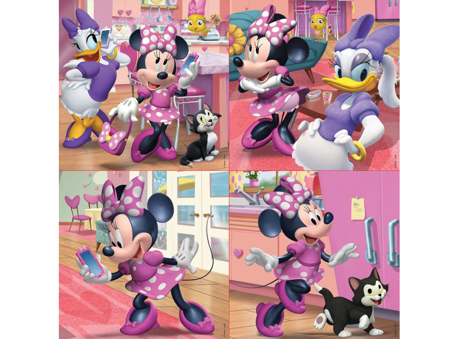 EDUCA Puzzle Minnie a Daisy 4v1 (12,16,20,25 dielikov)