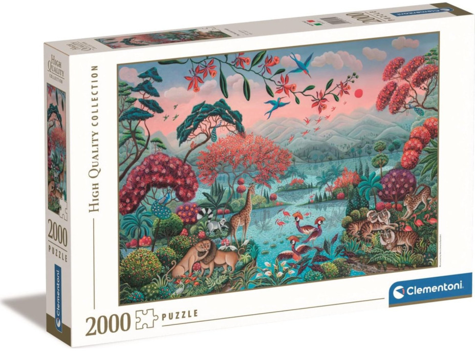 CLEMENTONI Puzzle Mierumilovná džungľa 2000 dielikov