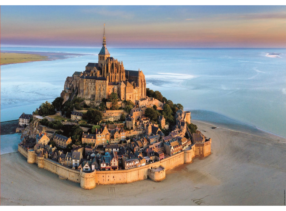 EDUCA Puzzle Mont Saint Michel zo vzduchu 1000 dielikov