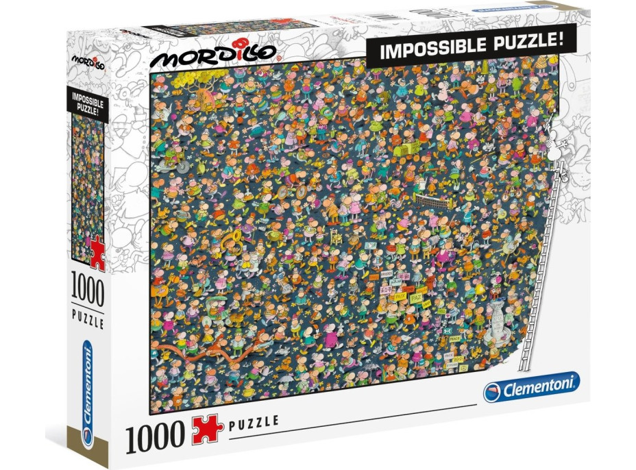 CLEMENTONI Puzzle Impossible: Mordillo 1000 dielikov