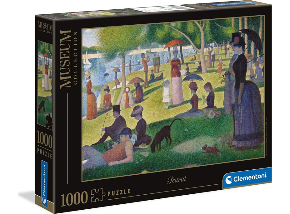 CLEMENTONI Puzzle Museum Collection: Nedeľné popoludnie na ostrove La Grande Jatte 1000 dielikov