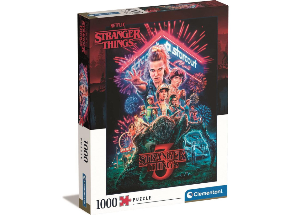 CLEMENTONI Puzzle Netflix: Stranger Things 3. série 1000 dielikov