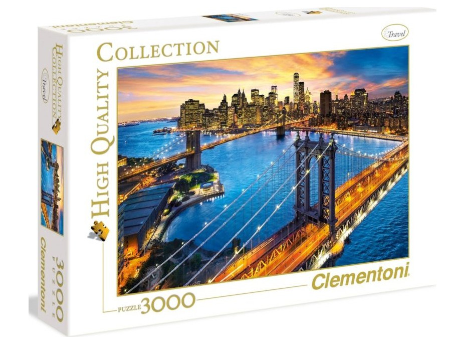 CLEMENTONI Puzzle New York, USA 3000 dielikov