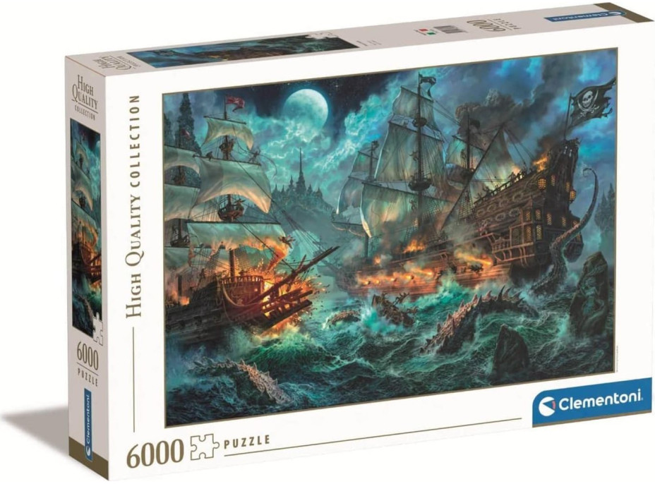 CLEMENTONI Puzzle Pirátska bitka 6000 dielikov