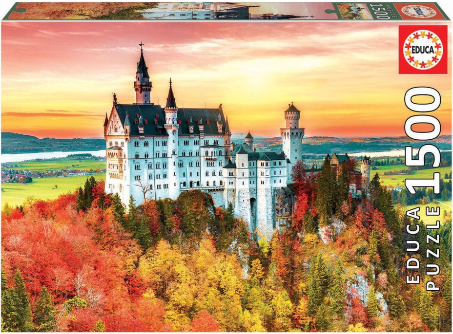 EDUCA Puzzle Jeseň v Neuschwansteine 1500 dielikov