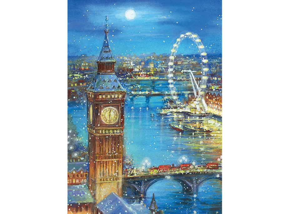 CLEMENTONI Puzzle Sneží na Big Ben 1000 dielikov