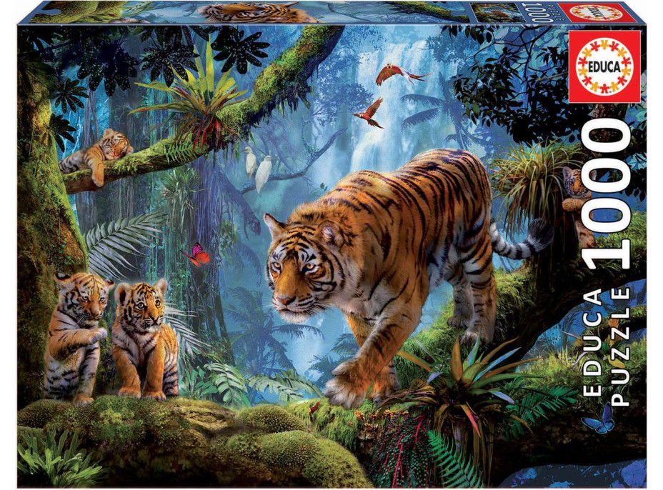 EDUCA Puzzle Tigre na strome 1000 dielikov