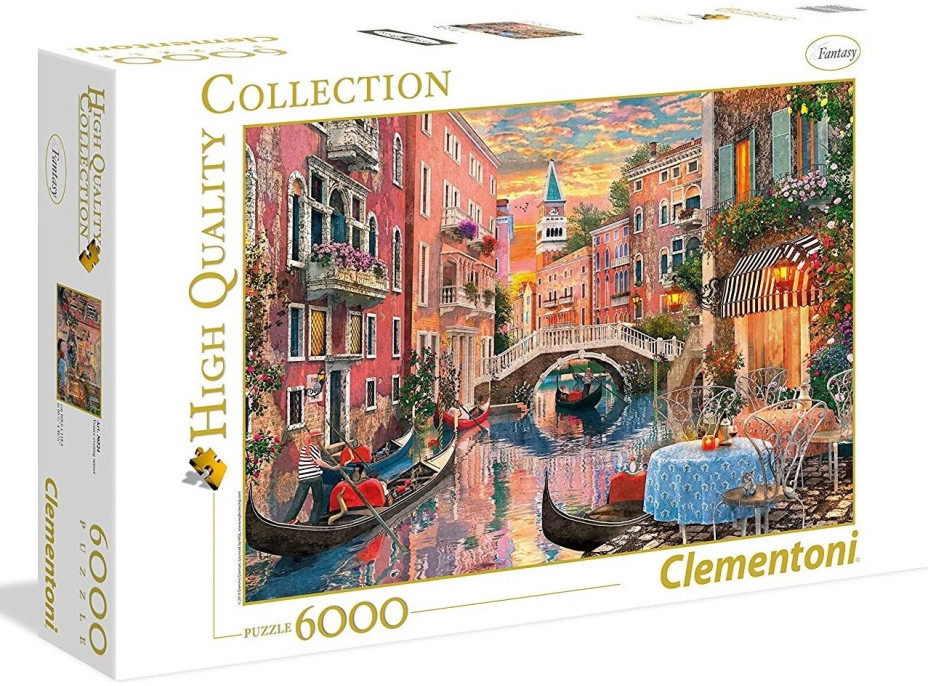 CLEMENTONI Puzzle Západ slnka v Benátkach 6000 dielikov