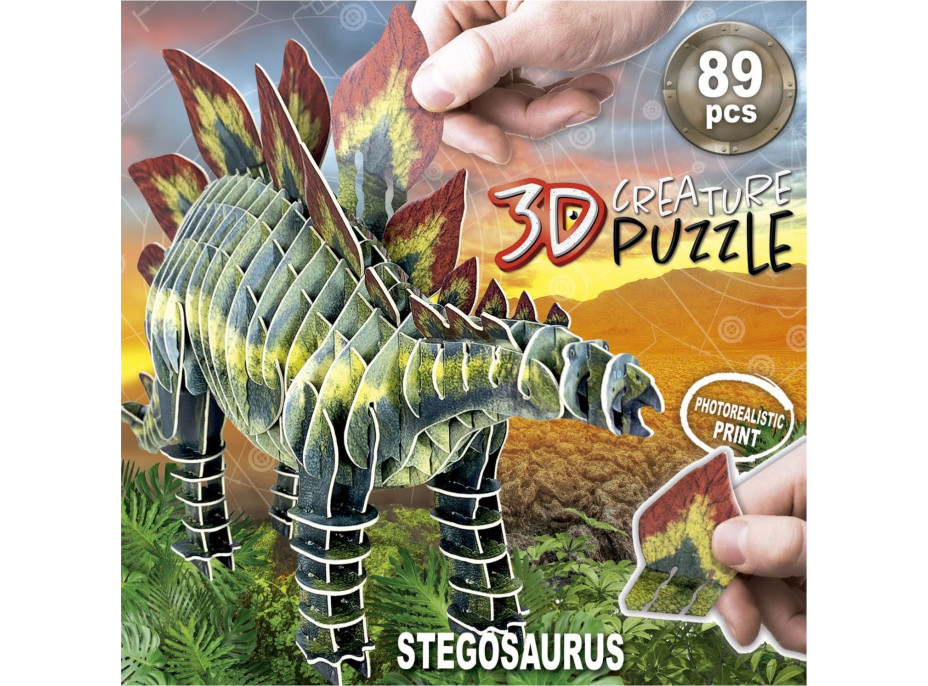 EDUCA 3D puzzle Stegosaurus 89 dielikov