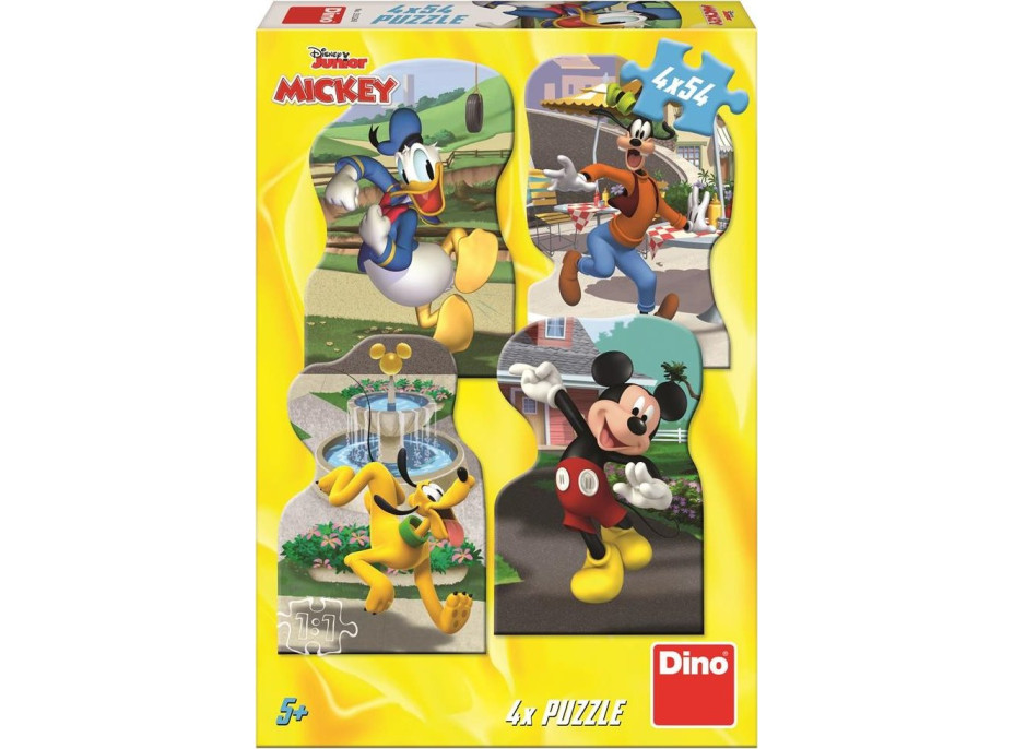 DINO Puzzle Mickey a priatelia v meste 4x54 dielikov