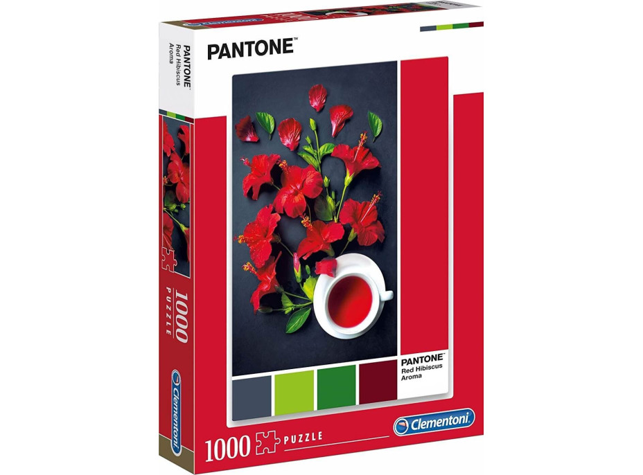 CLEMENTONI Puzzle Pantone: Aróma červeného ibišteka 1000 dielikov