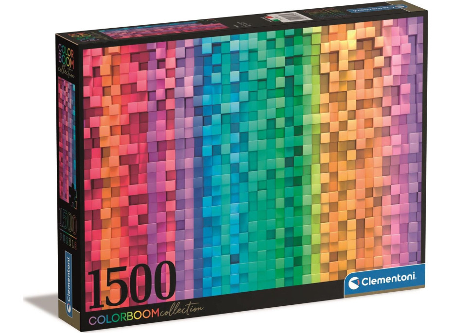 CLEMENTONI Puzzle ColorBoom: Pixel 1500 dielikov