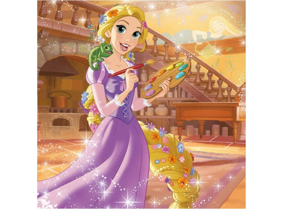 DINO Puzzle Disney princeznej 3x55 dielikov